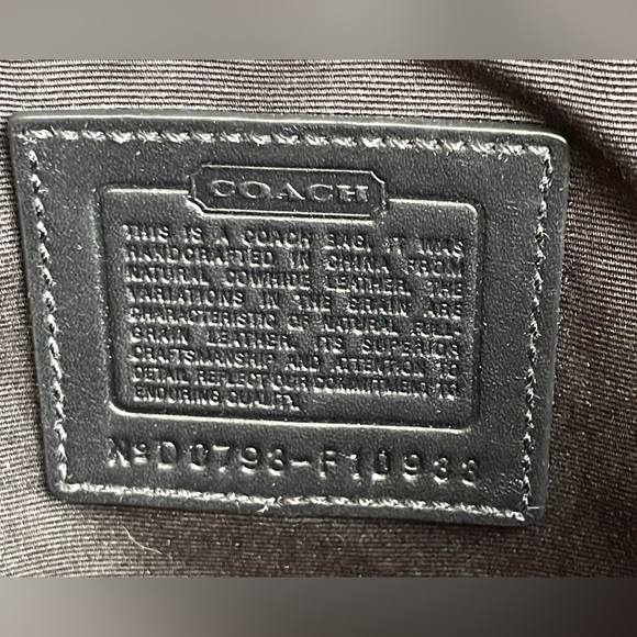 COACH RARE LIMITED EDITION STUDDED BLACK EXPANDABLE FLAP LEATHER SATCHEL BAG - Picture 4 of 6
